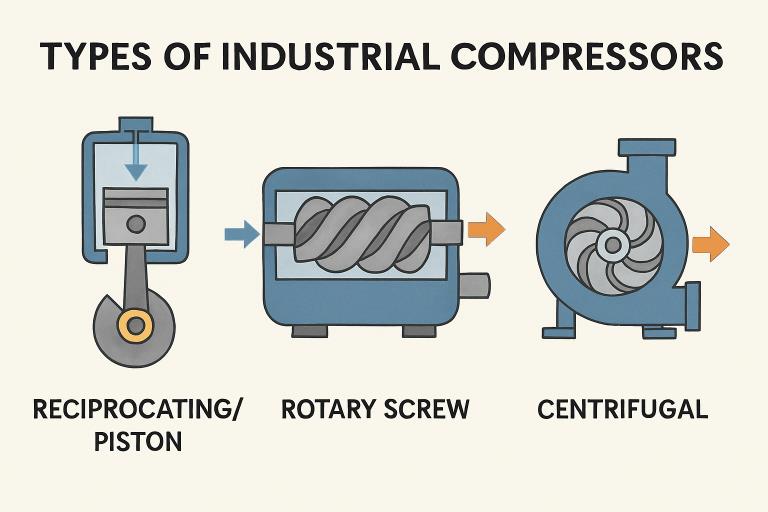Choosing the Right Type of Industrial Compressor for Your Application