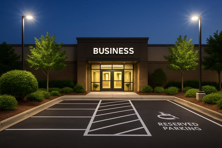 How Well Maintained Parking Lots Improve Business Safety and First Impressions