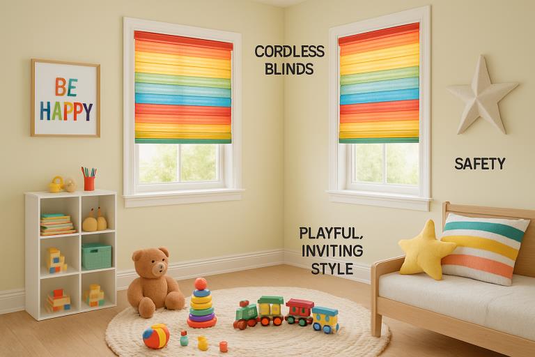 Creating a Safe and Stylish Kids Room with the Right Blinds
