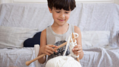 The Benefits of Teaching Children to Knit or Crochet